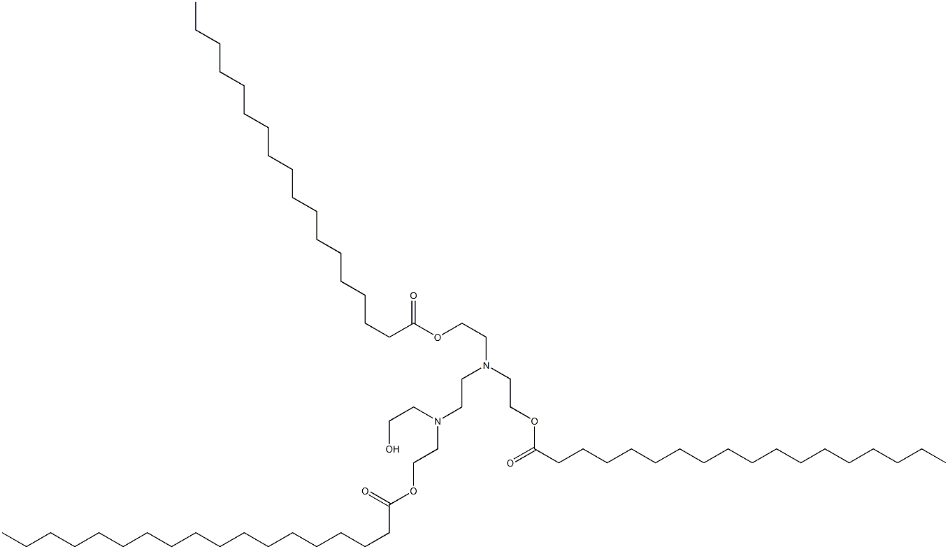 2,2',2'',2'''-(Ethylenedinitrilo)tetraethanol 1,1',1''-trioctadecanoate Struktur