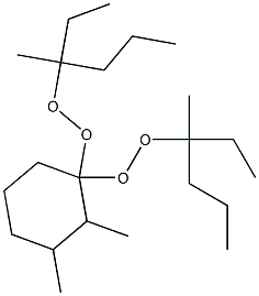 2,3-Dimethyl-1,1-bis(1-ethyl-1-methylbutylperoxy)cyclohexane Struktur