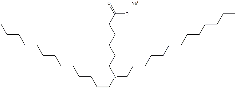 6-(Ditridecylamino)hexanoic acid sodium salt Struktur