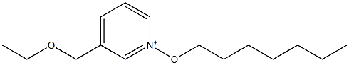 3-(Ethoxymethyl)-1-(heptyloxy)pyridinium Struktur