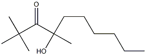 4-Hydroxy-2,2,4-trimethyl-3-decanone Struktur