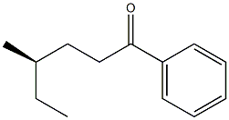 [R,(-)]-4-Methyl-1-phenyl-1-hexanone Struktur