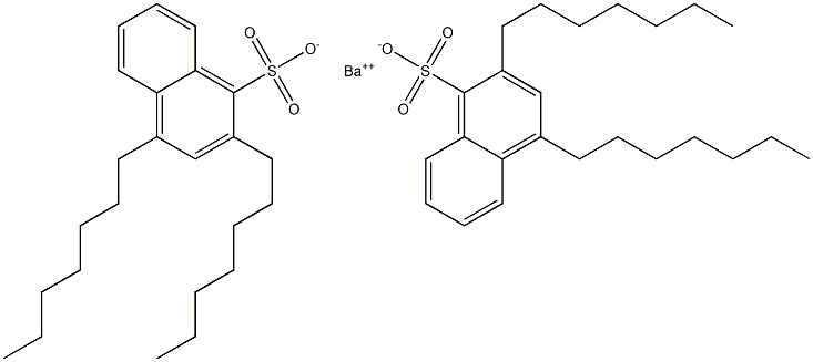 Bis(2,4-diheptyl-1-naphthalenesulfonic acid)barium salt Struktur