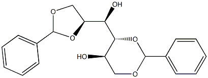 1-O,2-O:4-O,6-O-Dibenzylidene-D-glucitol Struktur