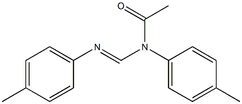 N1-Acetyl-N1,N2-di(p-tolyl)formamidine Struktur