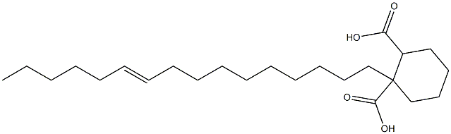 Cyclohexane-1,2-dicarboxylic acid hydrogen 1-(10-hexadecenyl) ester Struktur