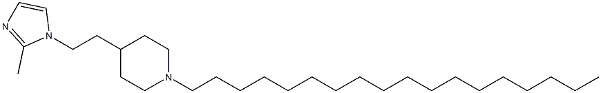 4-[2-(2-Methyl-1H-imidazol-1-yl)ethyl]-1-octadecylpiperidine Struktur