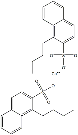 Bis(1-butyl-2-naphthalenesulfonic acid)calcium salt Struktur