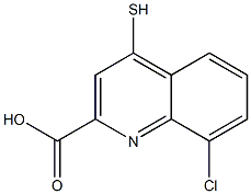 4-Mercapto-8-chloroquinoline-2-carboxylic acid Struktur