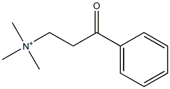 2-Benzoylethyltrimethylaminium Struktur