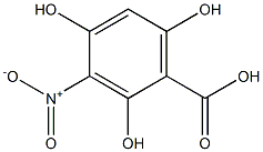 3-Nitro-2,4,6-trihydroxybenzoic acid Struktur