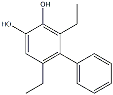 4-Phenyl-3,5-diethylbenzene-1,2-diol Struktur