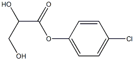 D-Glyceric acid 4-chlorophenyl ester Struktur