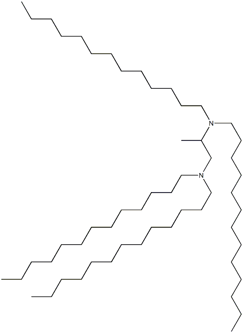 N,N,N',N'-Tetratridecyl-1,2-propanediamine Struktur