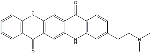 3-[2-(Dimethylamino)ethyl]-5,12-dihydroquino[2,3-b]acridine-7,14-dione Struktur