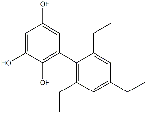 6-(2,4,6-Triethylphenyl)benzene-1,2,4-triol Struktur