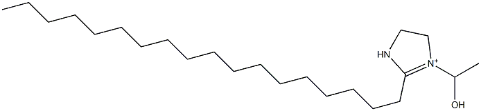 1-(1-Hydroxyethyl)-2-octadecyl-1-imidazoline-1-ium Struktur