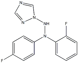 1-(1H-1,2,4-Triazol-1-yl)-2-[4-fluorophenyl]-2-(2-fluorophenyl)hydrazine Struktur