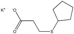 3-(Cyclopentylthio)propionic acid potassium salt Struktur