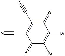 2,3-Dibromo-5,6-dicyano-1,4-benzoquinone Struktur