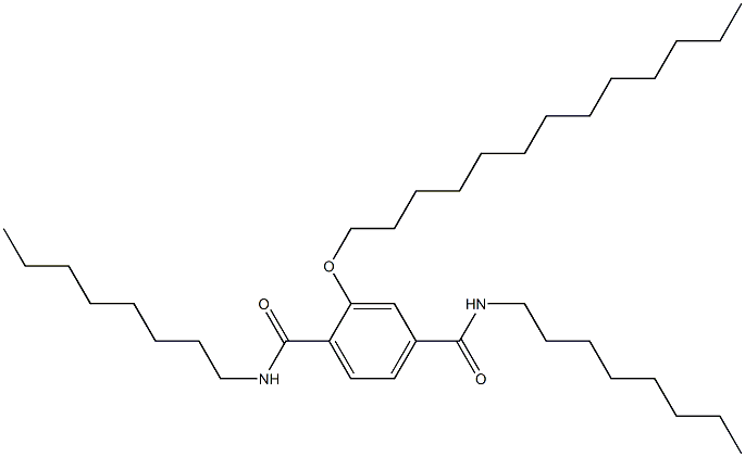 2-(Tridecyloxy)-N,N'-dioctylterephthalamide Struktur