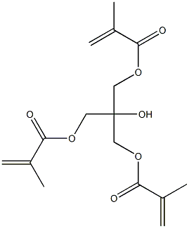 Bismethacrylic acid 2-(methacryloyloxymethyl)-2-hydroxypropane-1,3-diyl ester Struktur