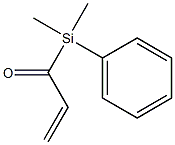 3-(Dimethylphenylsilyl)-1-propen-3-one Struktur