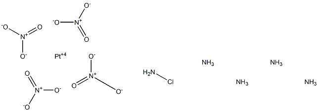 Chloropentammineplatinum(IV) nitrate Struktur