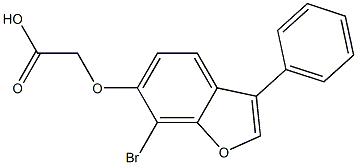 [(7-Bromo-3-phenylbenzofuran-6-yl)oxy]acetic acid Struktur