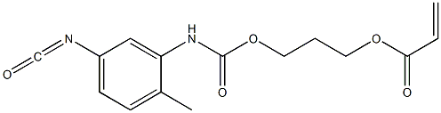 Acrylic acid 3-[(5-isocyanato-2-methylphenyl)carbamoyloxy]propyl ester Struktur