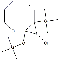 9-Chloro-8-trimethylsilyl-1-(trimethylsilyloxy)-2-oxabicyclo[6.1.0]nonane Struktur