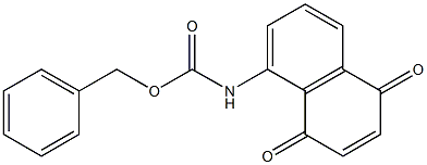 5-(Benzyloxycarbonylamino)-1,4-naphthoquinone Struktur