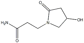 4-Hydroxy-2-oxo-1-pyrrolidinepropionamide Struktur