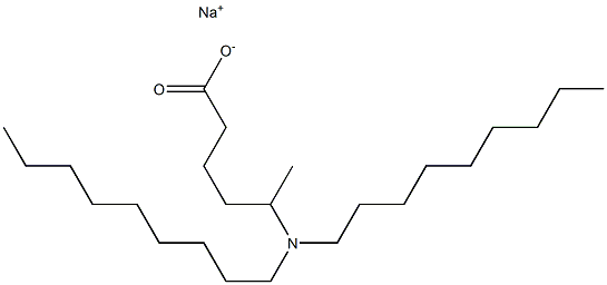 5-(Dinonylamino)hexanoic acid sodium salt Struktur