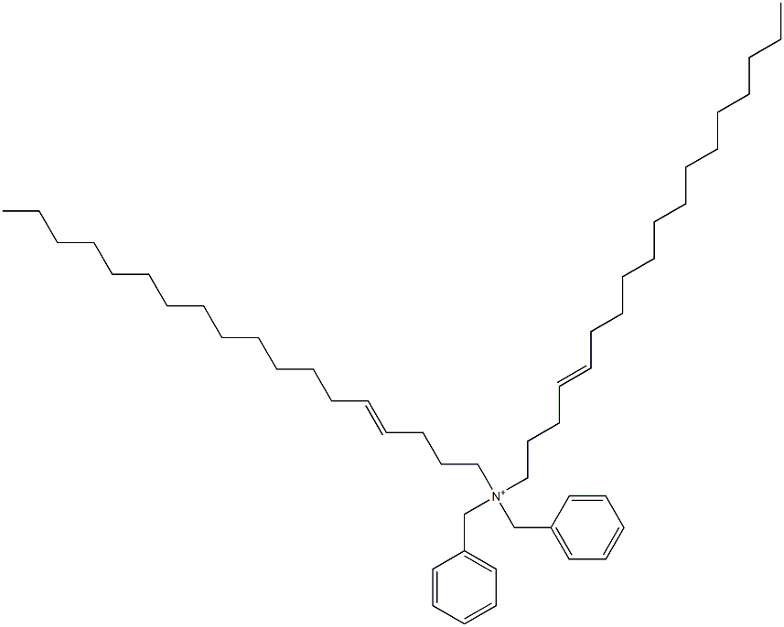 Di(4-octadecenyl)dibenzylaminium Struktur