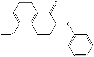 3,4-Dihydro-5-methoxy-2-phenylthionaphthalen-1(2H)-one Struktur