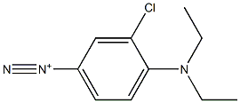 3-Chloro-4-(diethylamino)benzenediazonium Struktur