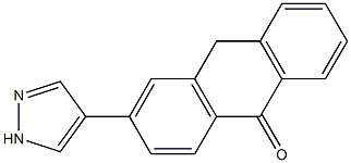 3-(1H-Pyrazol-4-yl)anthrone Struktur