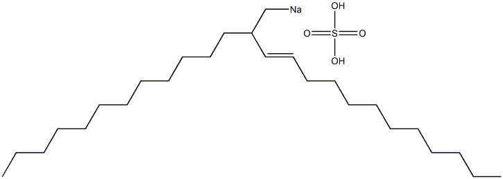 Sulfuric acid 2-dodecyl-3-tetradecenyl=sodium ester salt Struktur