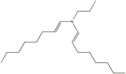 N-Propyl-N,N-di(1-octenyl)amine Struktur