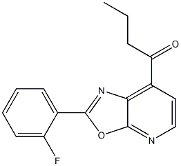 2-(2-Fluorophenyl)-7-butanoyloxazolo[5,4-b]pyridine Struktur