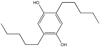 2,5-Dipentylhydroquinone Struktur