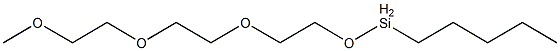 Pentyl[2-[2-(2-methoxyethoxy)ethoxy]ethoxy]silane Struktur