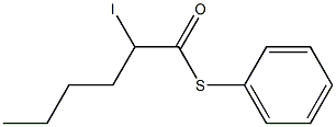 2-Iodohexanethioic acid S-phenyl ester Struktur