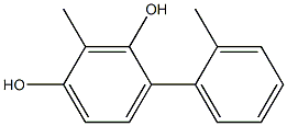 2-Methyl-4-(2-methylphenyl)benzene-1,3-diol Struktur