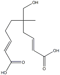 Biscrotonic acid 1-(hydroxymethyl)-1-methylethylene ester Struktur