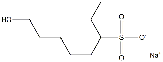 8-Hydroxyoctane-3-sulfonic acid sodium salt Struktur