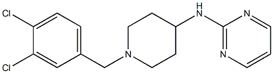 2-[[1-(3,4-Dichlorobenzyl)-4-piperidinyl]amino]pyrimidine Struktur