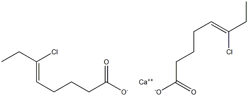 Bis(6-chloro-5-octenoic acid)calcium salt Struktur