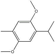 2-Isopropyl-1,4-dimethoxy-5-methylbenzene Struktur